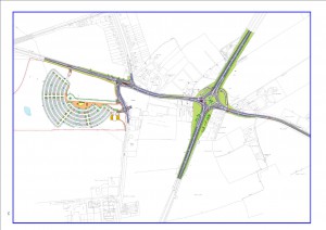 Poppleton Bar Park and Ride site and A59 improvements. Click to enlarge