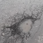 North Lane pothole