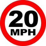 20 mph sign